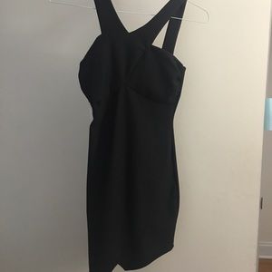 Black bodycon dress